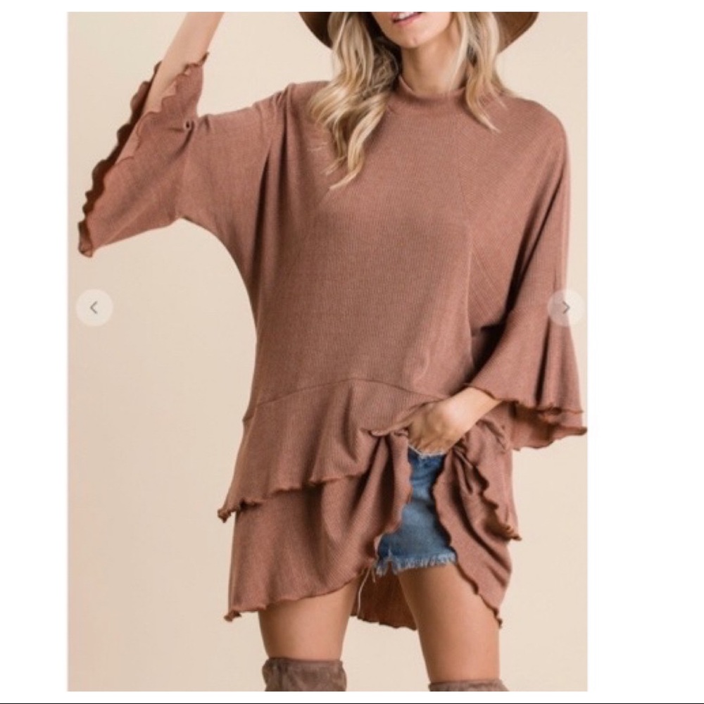 Bohemian chic Layered ruffle dress - Picture 3 of 6